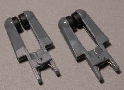 Vitality Smartcable FIRM replacement ear clips (set of 2) — gray, secure-contact fit