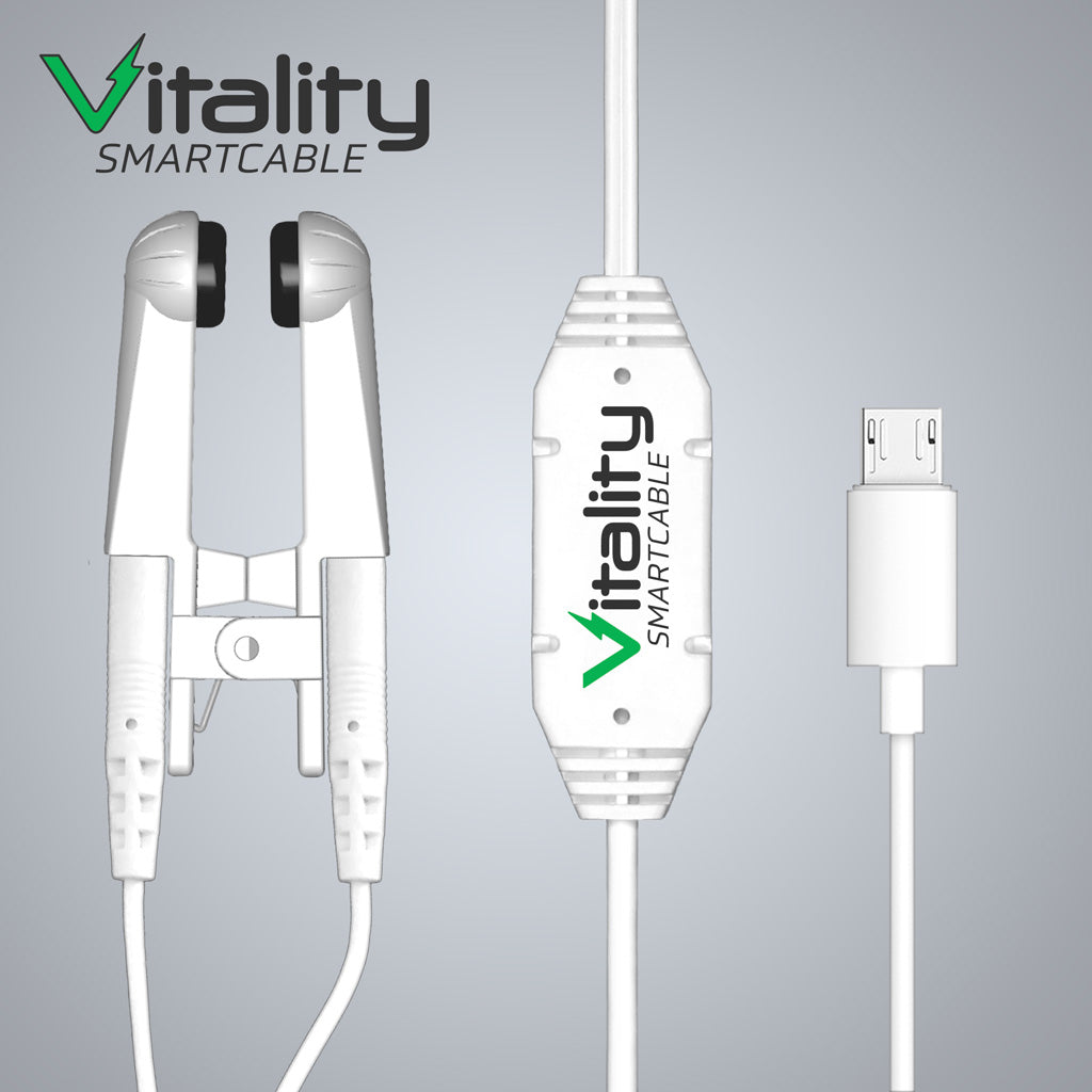 Vitality Smartcable for Android — front view of device and cable